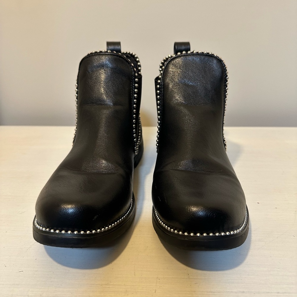 Black Stoned Booties